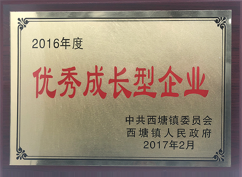 2016年度优秀成长型企业